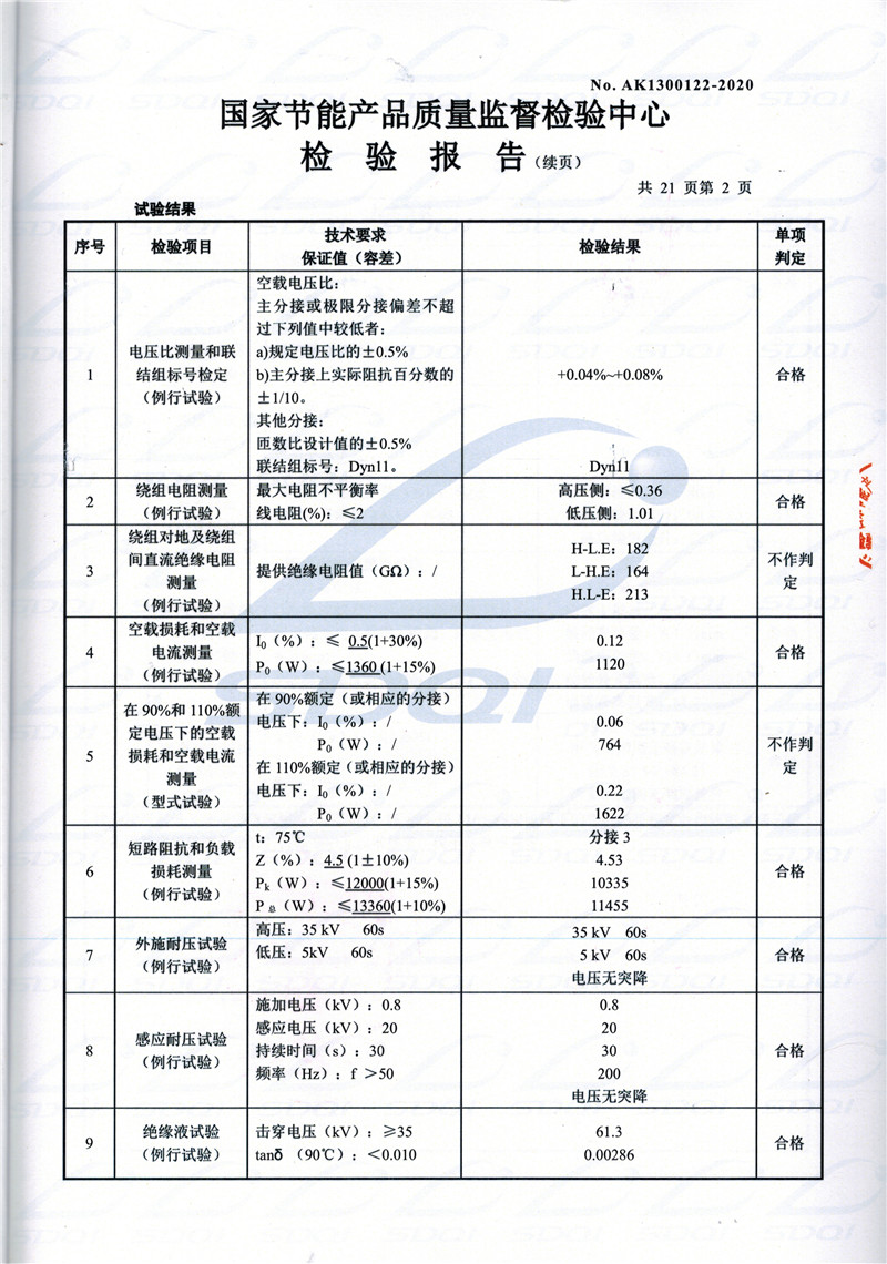 高低压试验报告-S11-1250徐州徐州徐州油浸式变压器-2.jpg
